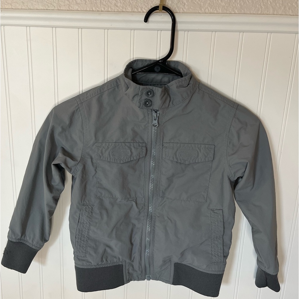 BOYS ZIP UP, GREY BOYS JACKET, BOYS SIZE XS